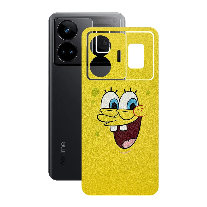  برچسب پوششی ریمکس مدل Leth طرح باب اسفنجی مناسب برای گوشی موبایل ریلمی GT3