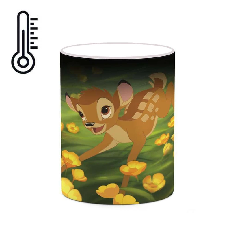 ماگ حرارتی کاکتی مدل کارتون Bambi کد mgh22210