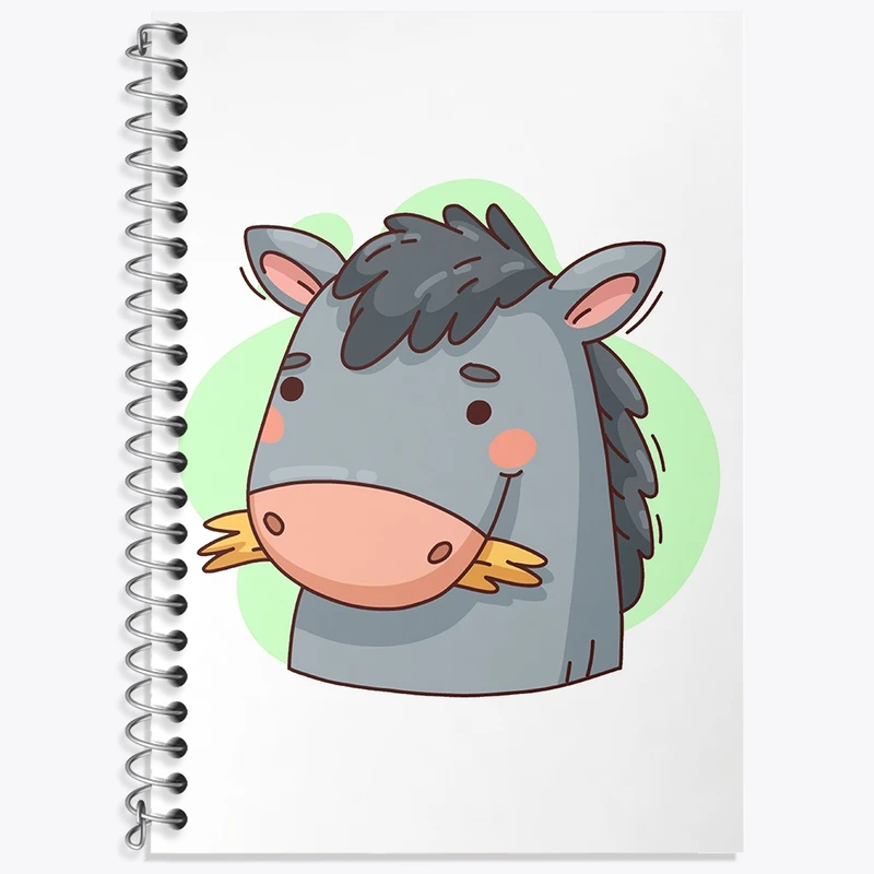 دفتر لغت 50 برگ خندالو طرح الاغ حیوانات بامزه کد 37173