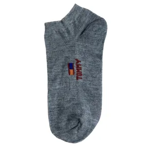 جوراب ساق کوتاه مدل T12 رنگ طوسی تیره