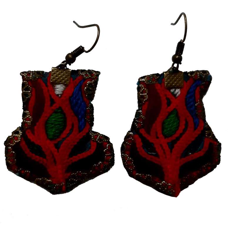 گوشواره سوزن دوزی کد B60