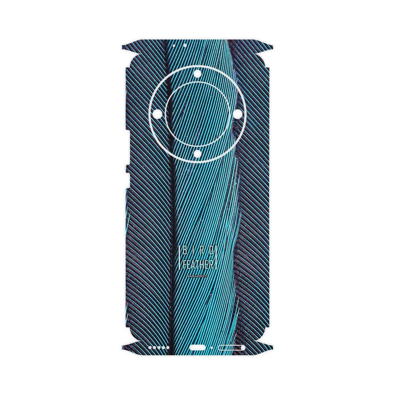 برچسب پوششی ماهوت مدل Turquoise feathers-FullSkin مناسب برای گوشی موبایل آنر Magic 5 Lite