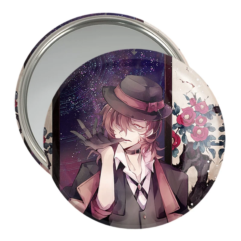 آینه جیبی خندالو مدل انیمه سگ های ولگرد بانگو  کد 11775