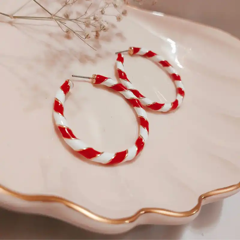 گوشواره زنانه مدل آبنباتی