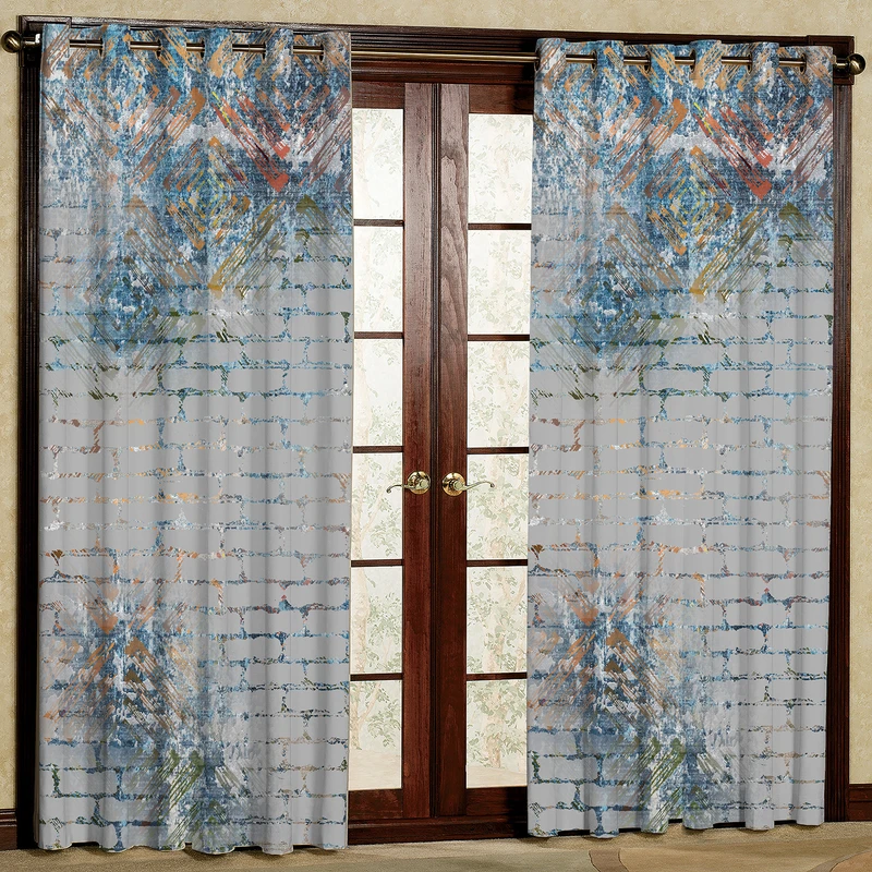 پرده بارمان دکور طرح شهرزاد مدل مخمل پانچی کد 79-2678 W سایز 140x280 سانتی متر