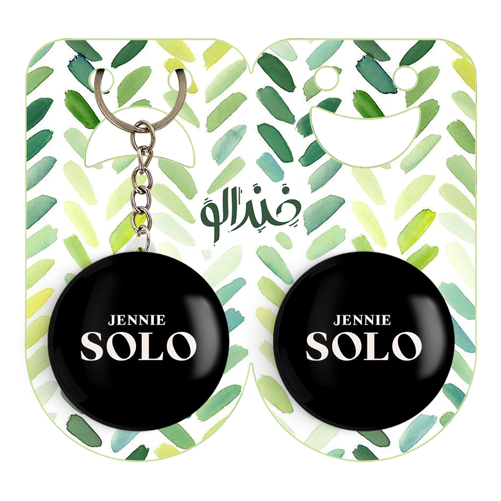 پیکسل خندالو مدل گروه بلک پینک کد 14571 به همراه جاکلیدی