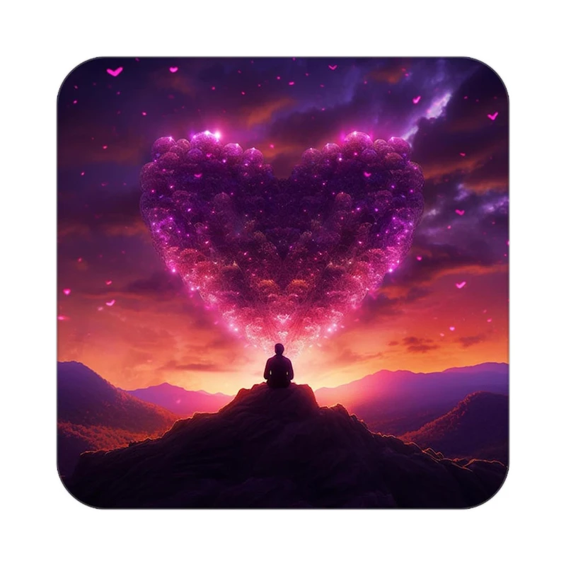 زیر لیوانی کاکتی مدل عاشقانه کد mp11429