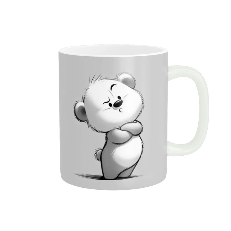 ماگ پاد آفرین طرح خرس بامزه کد 2634