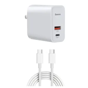  شارژر دیواری باسئوس مدل CCFS-A02 به همراه کابل تبدیل USB-C
