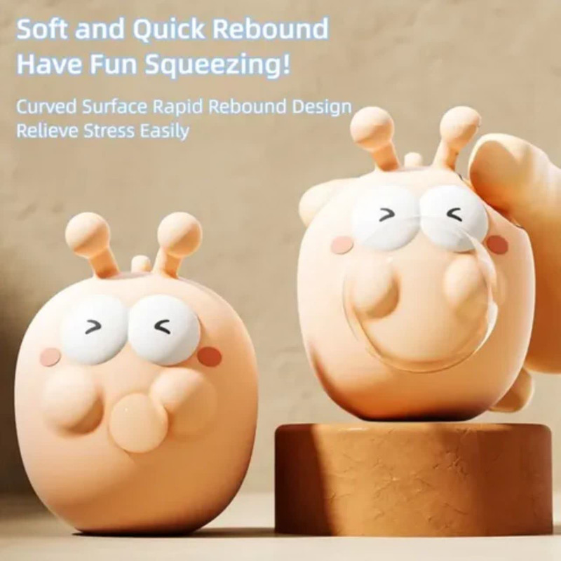 فیجت ضد استرس ناب سل مدل حلزون بامزه آدامسی بادکنکی فشاری کد BUBBLE SNAIL SQUEEZE TOYS 