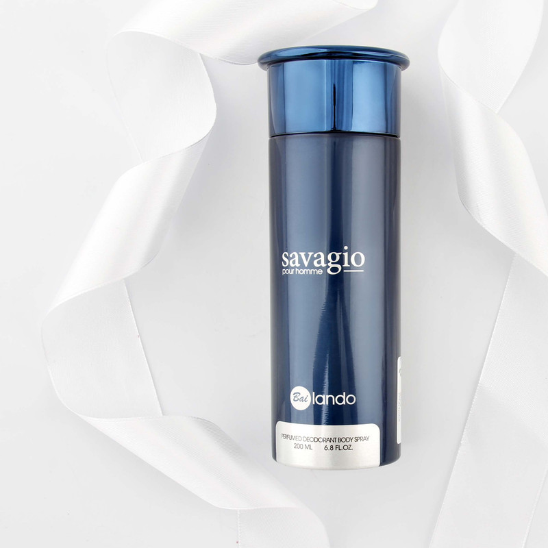 اسپری بدن مردانه بای لندو مدل savagio حجم 200 میلی لیتر اسپری بدن مردانه بای لندو مدل savagio حجم 200 میلی لیتر