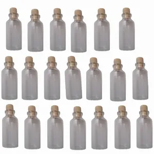 بطری مدل ویال شیشه ای درب دار کد JMH بسته 20 عددی