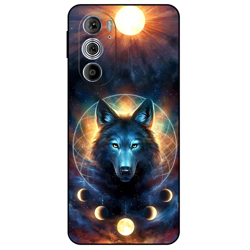 کاور مگافون طرح گرگ و ماه مدل 8006 مناسب برای گوشی موبایل موتورولا Moto Edge 30 Pro