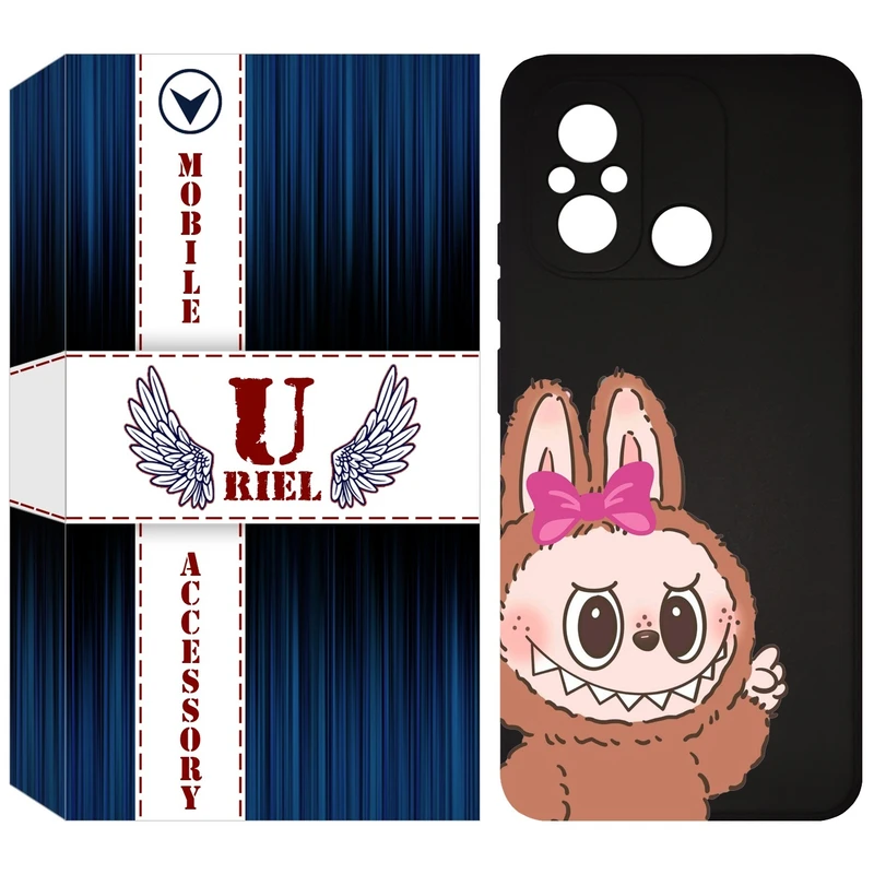 کاور یوریل مدل KSH کد 109 طرح عروسک لبوبو مناسب برای گوشی موبایل شیائومی Redmi 12C