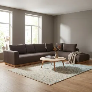 مبل ال شش نفره شاهان دکور مدل ال کارن کد 022