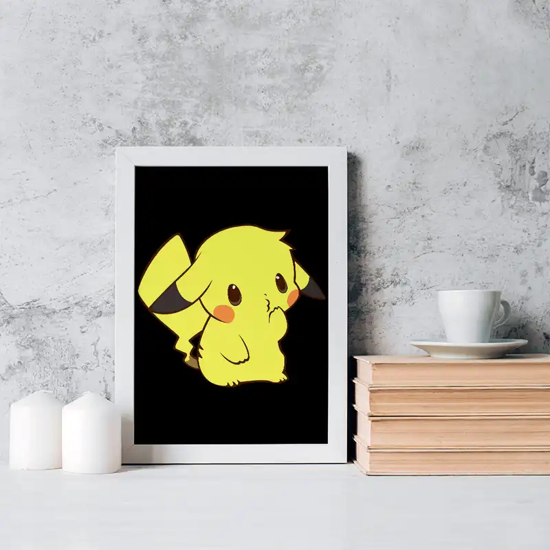 تابلو خندالو مدل پیکاچو انیمه پوکمون کد 17372