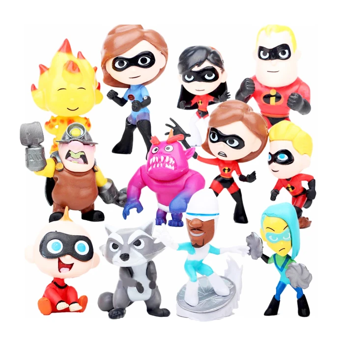 فیگور مدل شگفت انگیزان کد THE INCREDIBLES 2ND ED مجموعه 12 عددی