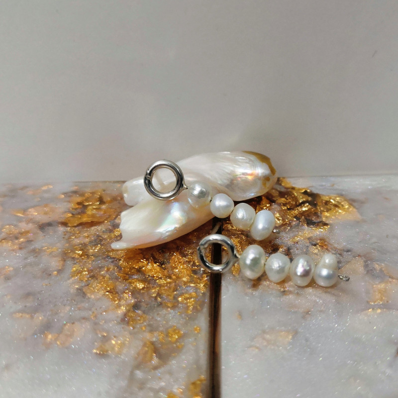 گوشواره نقره زنانه مدل مروارید G007