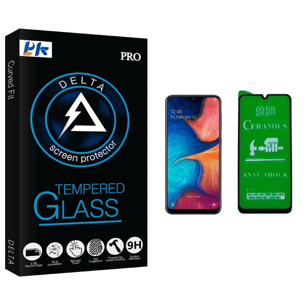 محافظ صفحه نمایش 9D پی کی مدل Delta Glass مناسب برای گوشی موبایل سامسونگ Galaxy A20 / A30 / A50 / M30
