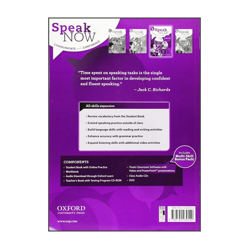 عکس شماره 2 : کتاب speak now 3 اثر jack c.richards و david bohlke انتشارات آکسفورد