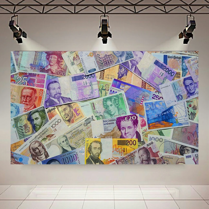 تابلو بوم طرح کلکسیون اسکناس کد AR31122