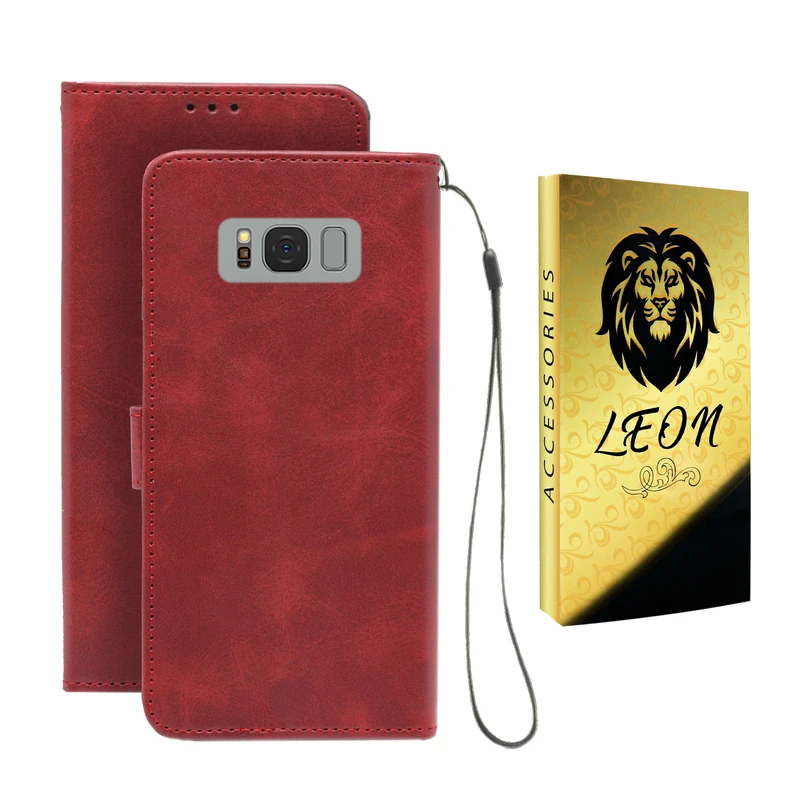 کیف کلاسوری لئون مدل Band Oro مناسب برای گوشی موبایل سامسونگ Galaxy S8 Plus به همراه بند