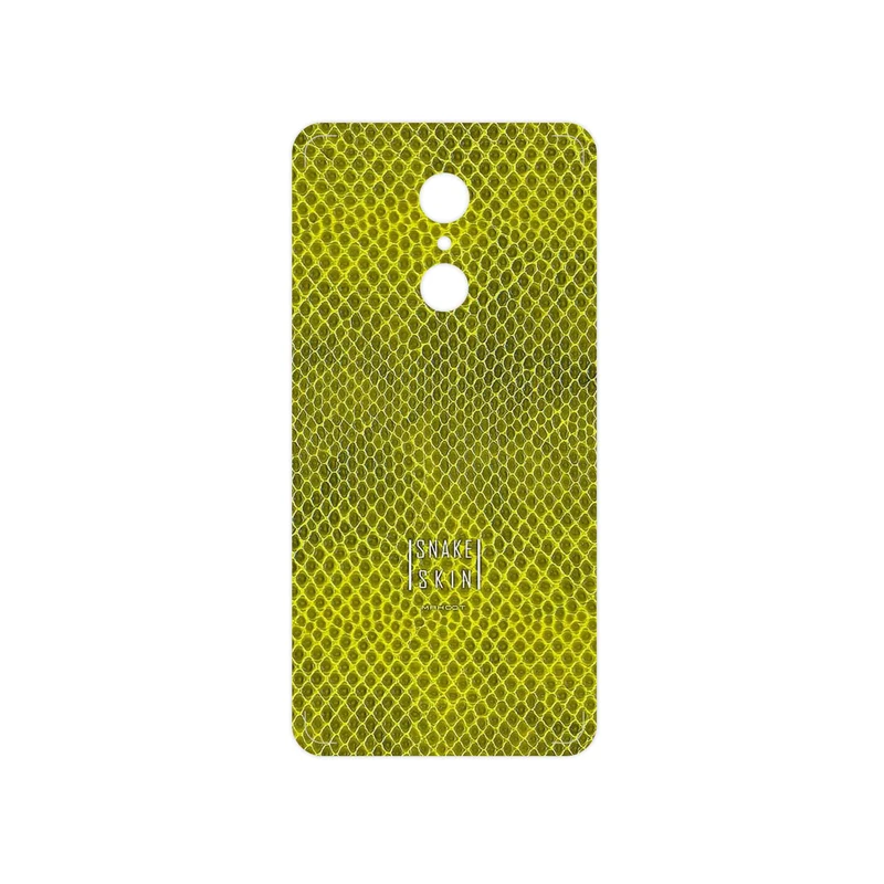 برچسب پوششی ماهوت مدل Yellow Snake Skin مناسب برای گوشی موبایل شیائومی REDMI 5