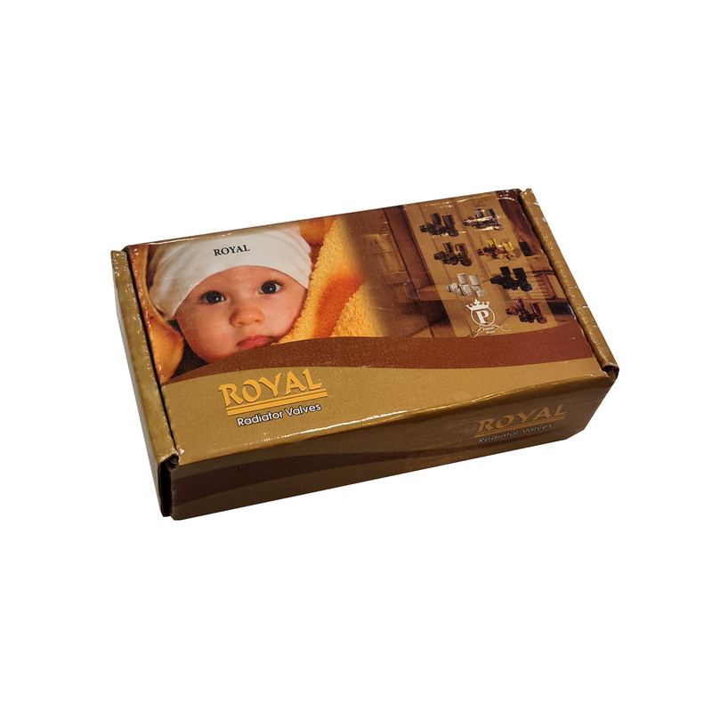 شیر رفت و برگشت رادیاتور رویال مدل دکوراتی مجموعه 2 عددی شیر رفت و برگشت رادیاتور رویال مدل دکوراتی مجموعه 2 عددی