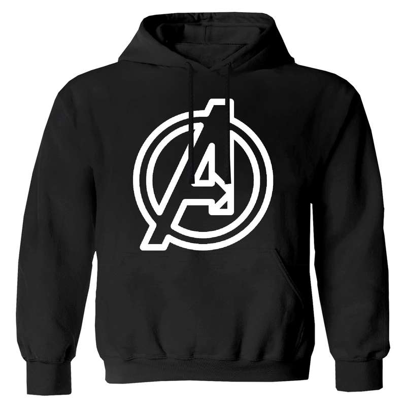 هودی پسرانه مدل انتقام جویان W83  رنگ مشکی 