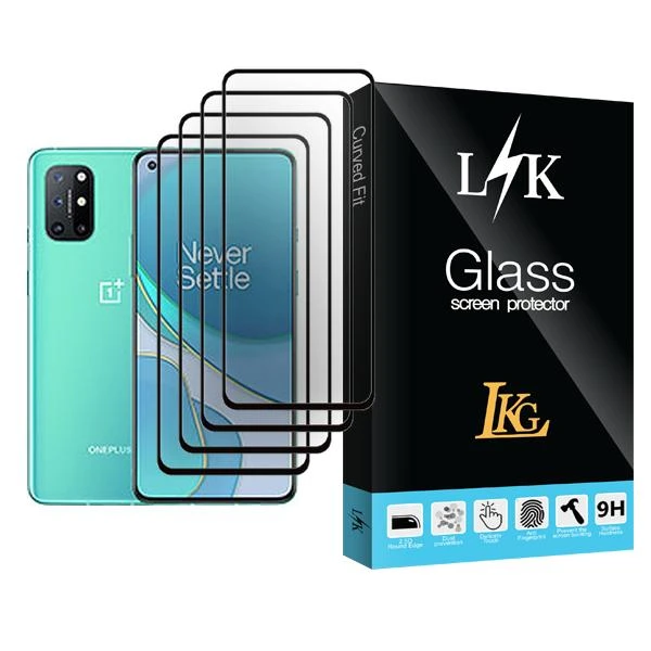 محافظ صفحه نمایش ال کا جی مدل LK Glass MIX004 مناسب برای گوشی موبایل وان پلاس 8T بسته چهار عددی