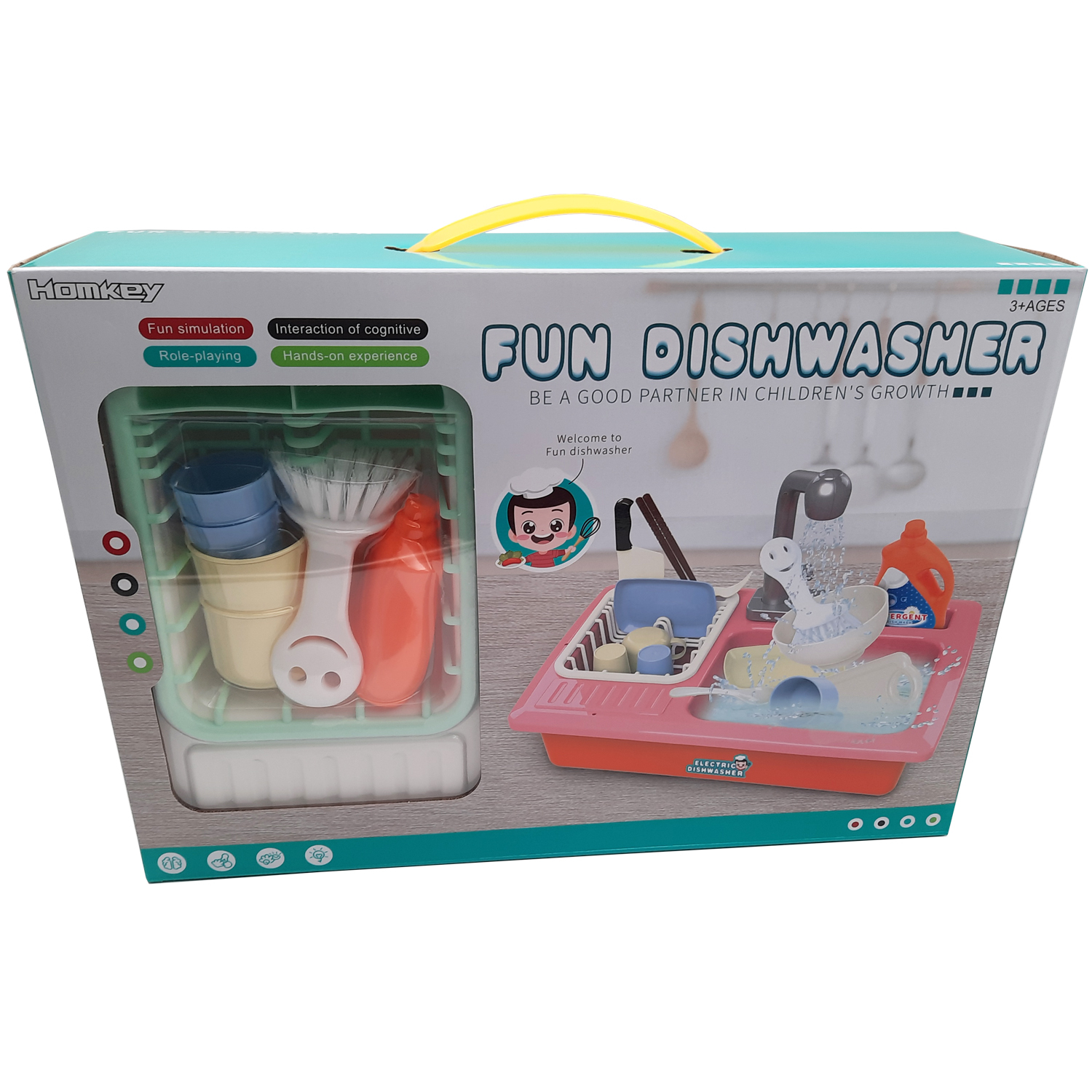 ست اسباب بازی آشپزخانه مدل dishwasher