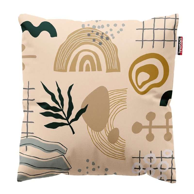 کوسن پاد آفرین مدل بوهو طرح مینیمال کد PK402162 سایز 40*40 سانتی متر