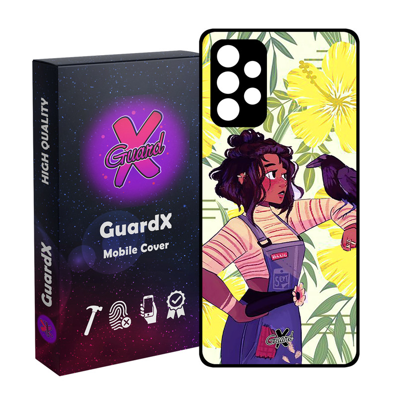 کاور گارد ایکس طرح دختر مدل Glass10337 مناسب برای گوشی موبایل سامسونگ Galaxy A32 5G