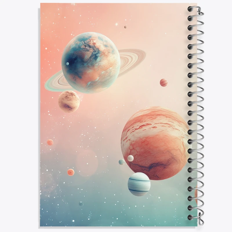 دفتر مشق 50 برگ خندالو طرح فضایی کد N2248