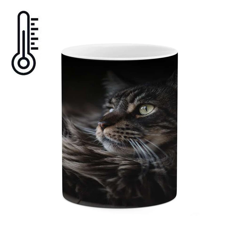 ماگ حرارتی کاکتی مدل گربه کد mgh16143