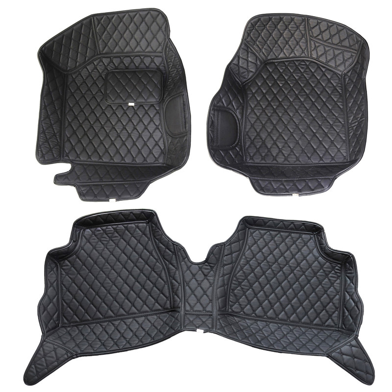 کفپوش 5 بعدی خودرو مدل چرم گلدوزی مناسب برای کوییک