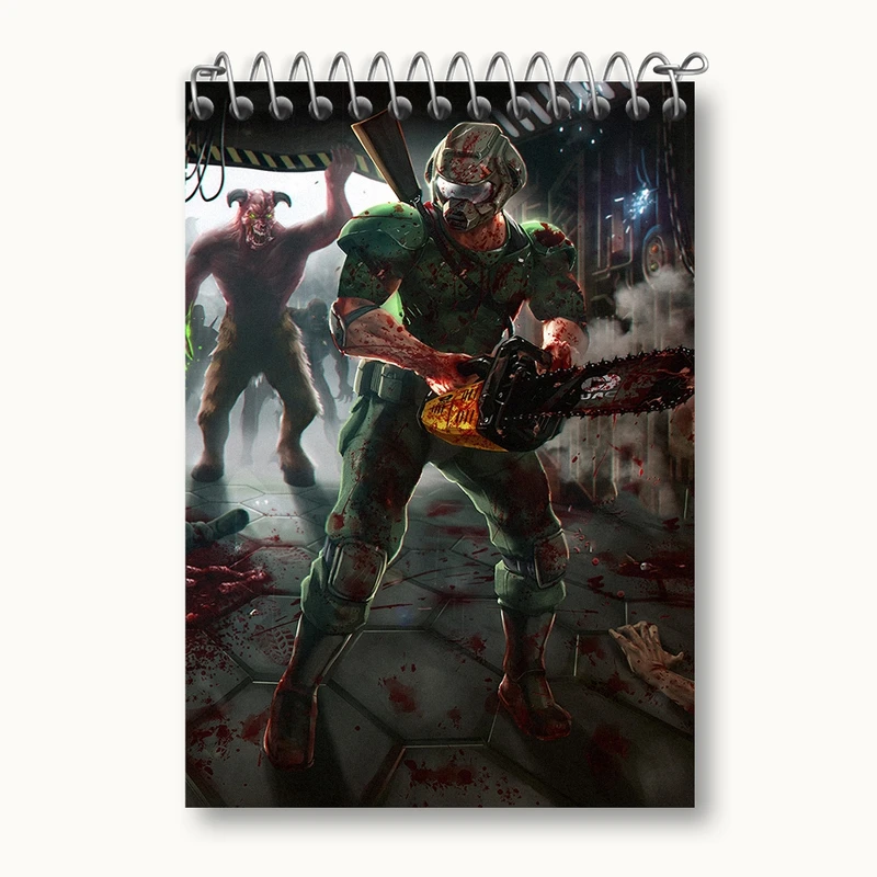 دفتر یادداشت 50 برگ خندالو مدل بازی رستاخیز (Doom) کد 31383