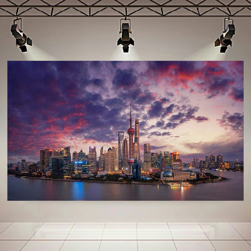 پوستر طرح نمای شهری مدل شانگهای چین کد AR24440