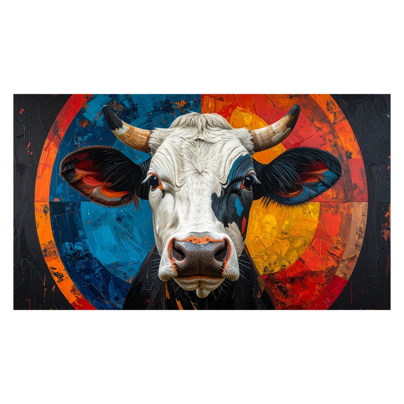 پوستر مدل گاو رنگارنگ کد AR3060482