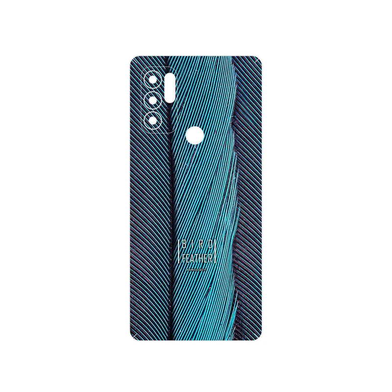برچسب پوششی ماهوت مدل Turquoise feathers مناسب برای گوشی موبایل موتورولا Moto G60S