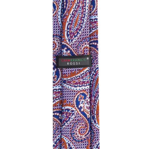 ست کراوات و دستمال جیب و گل کت مردانه جیان فرانکو روسی مدل GF-PA711-BR