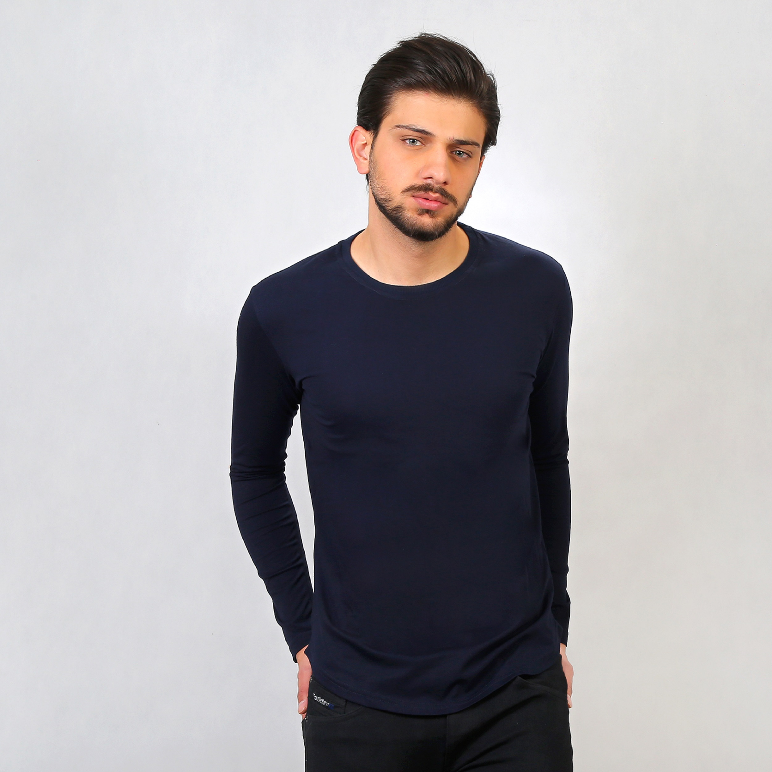 تیشرت آستین بلند مردانه باینت مدل 440-2