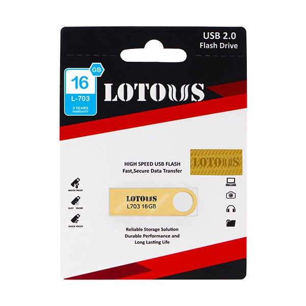 فلش مموری لوتوس مدل L-703 ظرفیت 16گیگابایت بارابط USB2.0