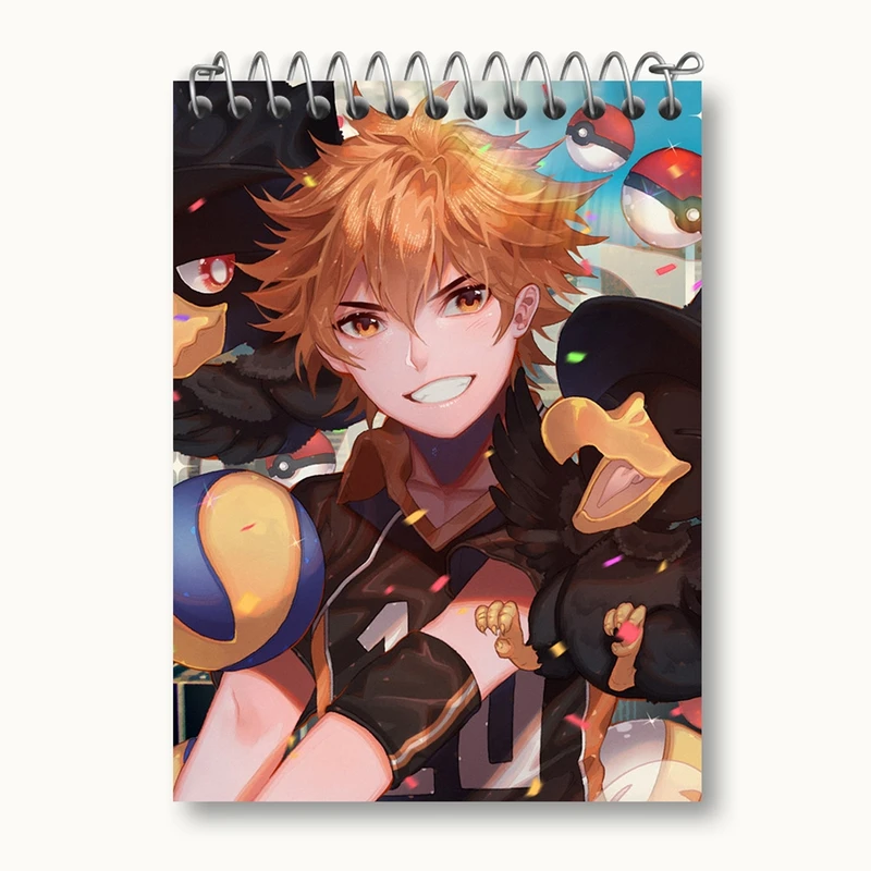 دفتر یادداشت 50 برگ خندالو مدل هیناتا شویو انیمه هایکیو Haikyu کد 17775