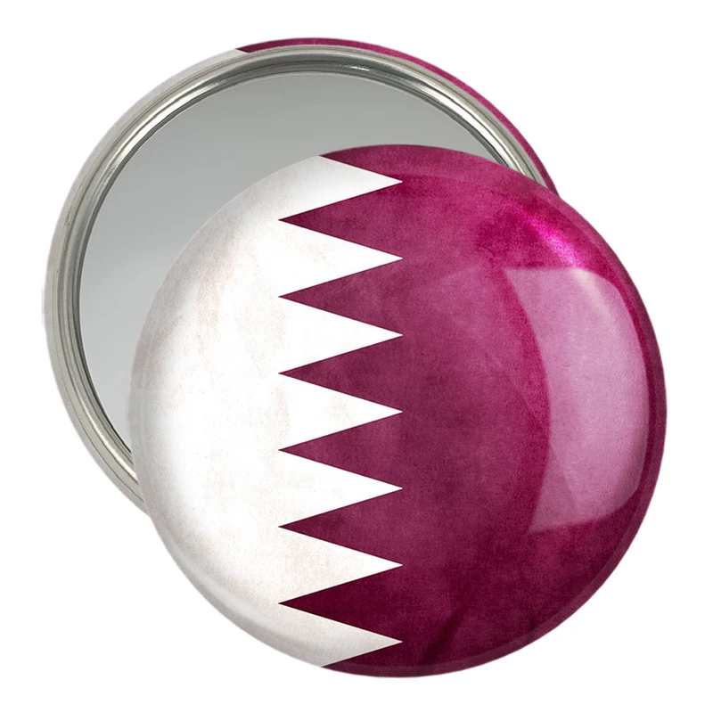 آینه جیبی خندالو مدل پرچم قطر  کد 20436