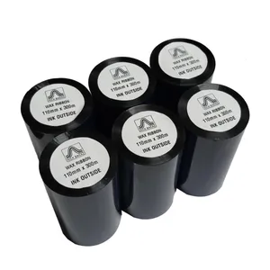 ریبون پرینتر لیبل زن نیک براز مدل WAX 110mm x 300m بسته 6 عددی 