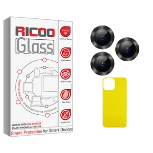 Ricoo Ricoo Glass FLL فلزی Back Protector For Apple iPhone 12 pro With Camera Lens Protector