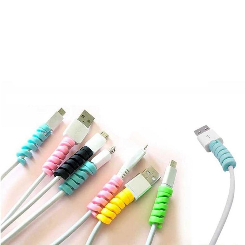 محافظ کابل مدل Silicone Spring بسته 2 عددی