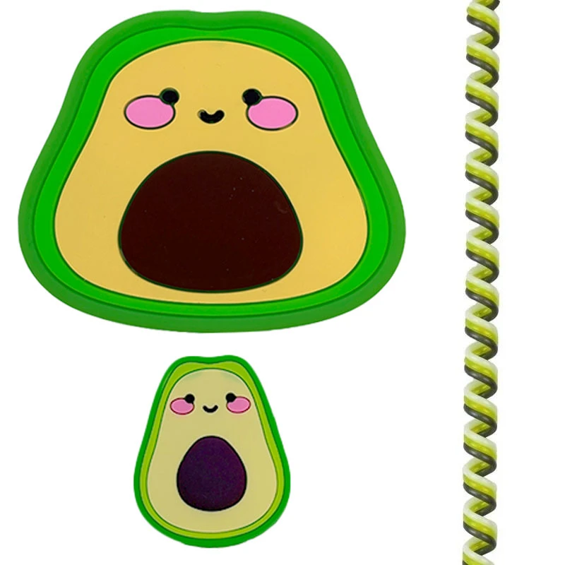 محافظ کابل مدل Avocado به همراه محافظ شارژ دیواری مجموعه 3 عددی