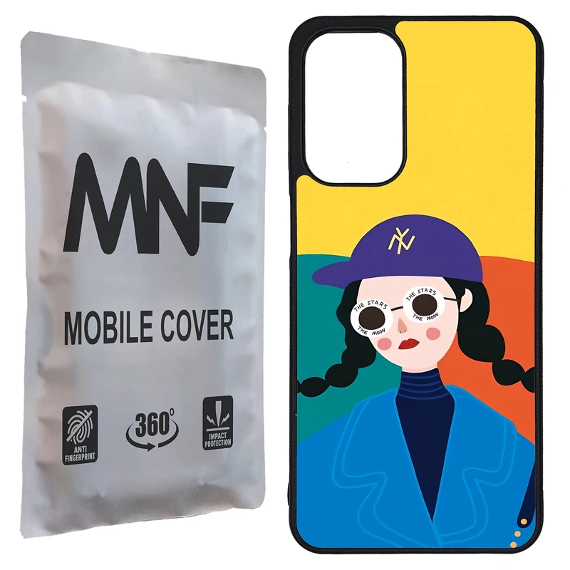کاور ام ان اف طرح نقاشی دختر کد P-106 مناسب برای گوشی موبایل سامسونگ Galaxy A23 / A23 5G
